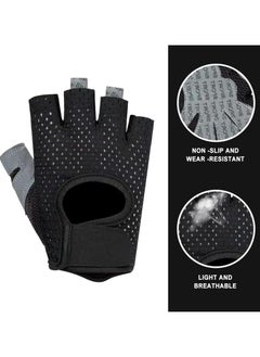 Oasisgalore Fitness Sports Gloves Men Women Non-Slip Black  - Image 2