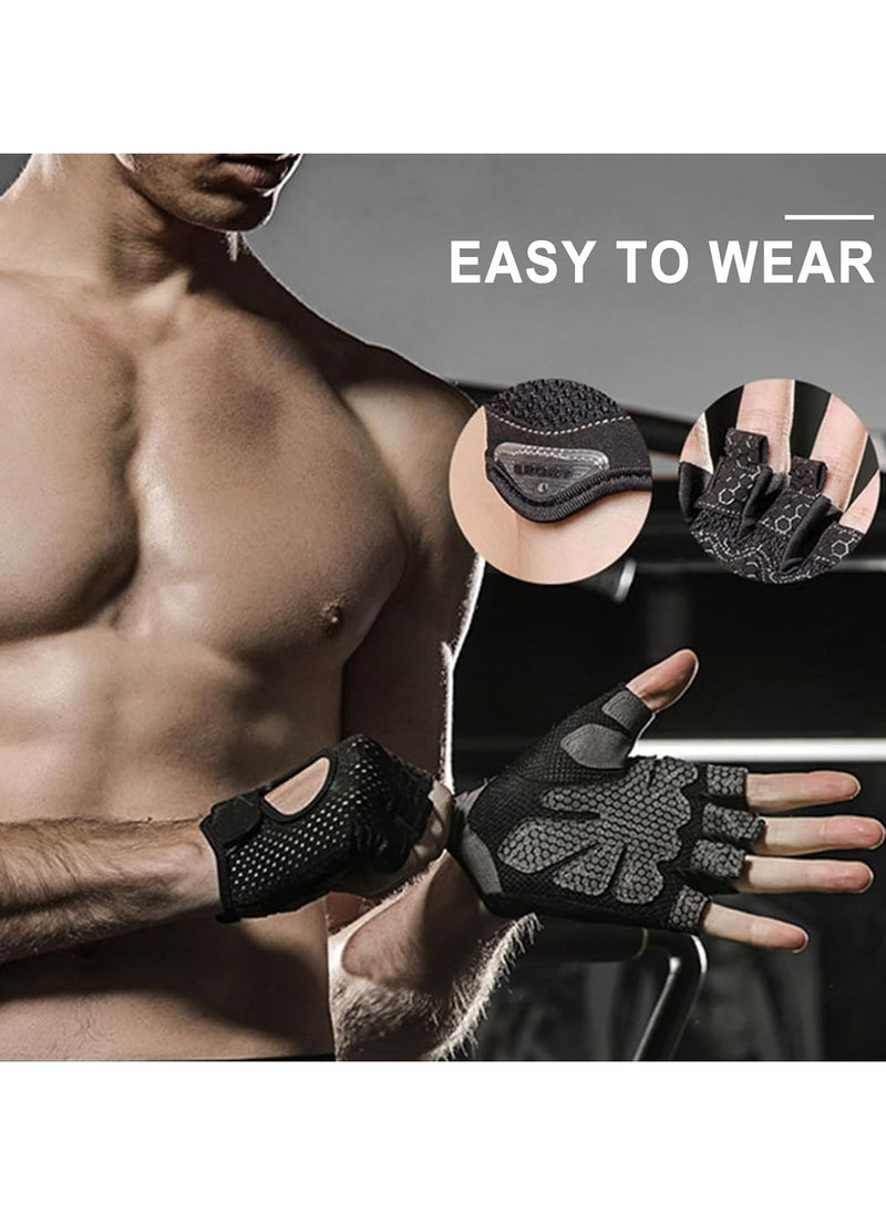 Oasisgalore Fitness Sports Gloves Men Women Non-Slip Black  - Image 3
