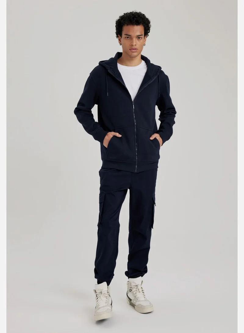 DeFacto Zip Through Hoodie