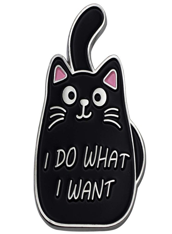 CUFTS Black Cat Enamel Lapel Pin Funny Cute Cat Enamel Pins for Backpacks Hat Bags Chrismas Birthday Gift - Image 1