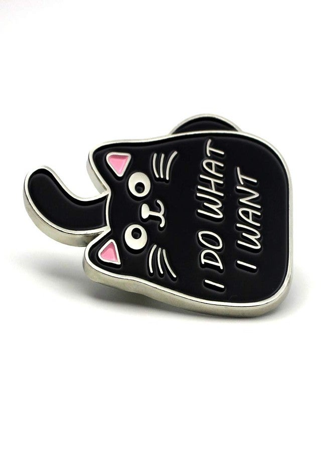 CUFTS Black Cat Enamel Lapel Pin Funny Cute Cat Enamel Pins for Backpacks Hat Bags Chrismas Birthday Gift - Image 2