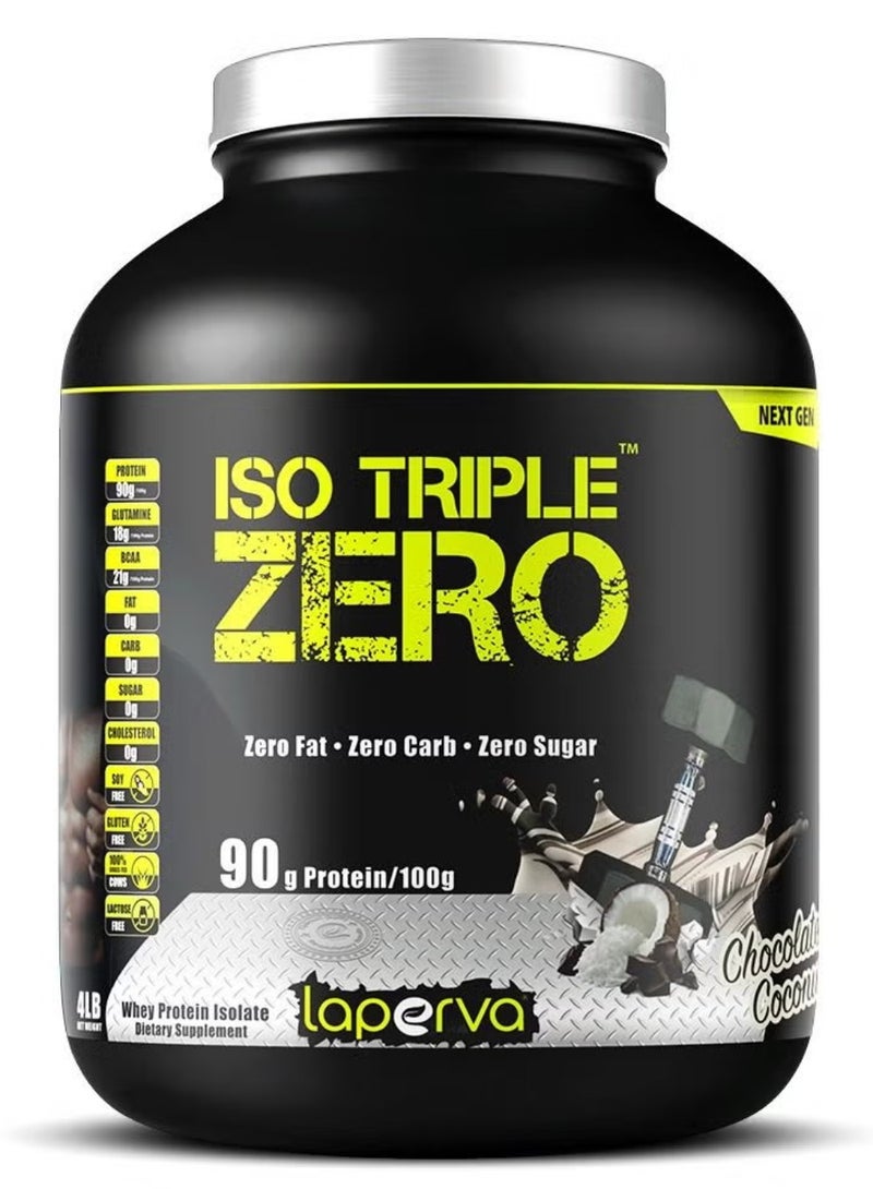 Laperva Iso Triple Zero Next Generation, Chocolate Coconut, 4 LB - Image 1