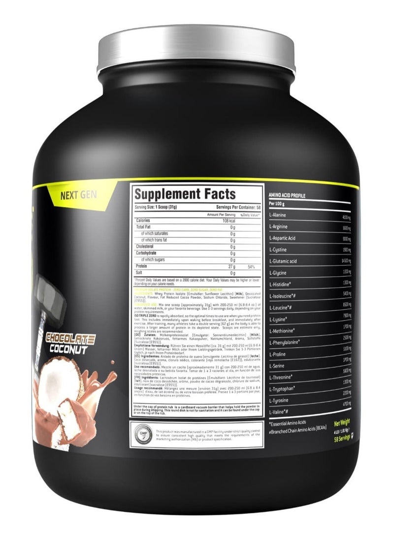 Laperva Iso Triple Zero Next Generation, Chocolate Coconut, 4 LB - Image 5