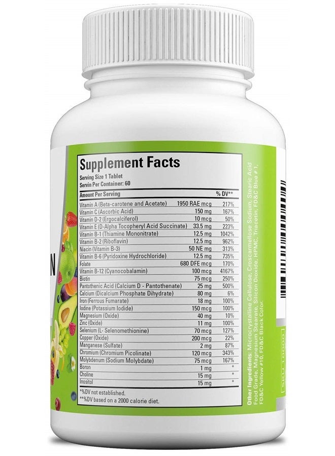 Hayat Vitamins Vegan Natural Multivitamin, Certified Halal, 60 Tablets - Image 5