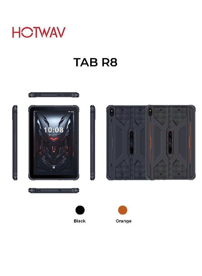 هوتواف تابلت R8 الذكي بشاشة 10.1 بوصة وذاكرة وصول عشوائي 12 جيجابايت وذاكرة قراءة فقط 128 جيجابايت وبطارية قوية 10800 مللي أمبير في الساعة، أسود - Image 3