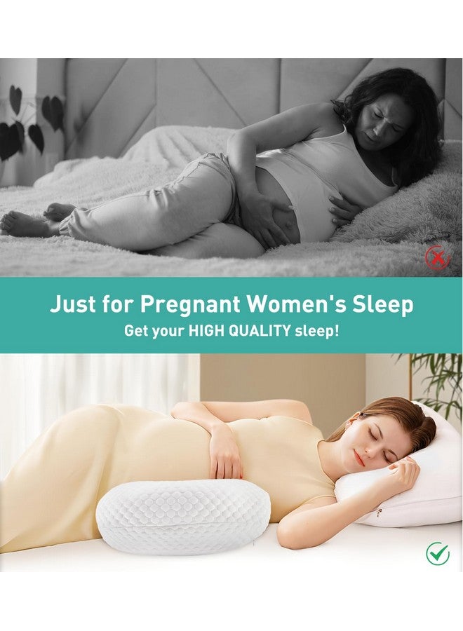 DONAMA Pregnancy Pillow Cooling for Sleeping, Detachable and Adjustable Double-Sided Support Maternity Pillow Skin-Friendly for Pregnant Women Back, HIPS, Legs(30°Slope Design Verified by Expectant Mothers) - Image 5