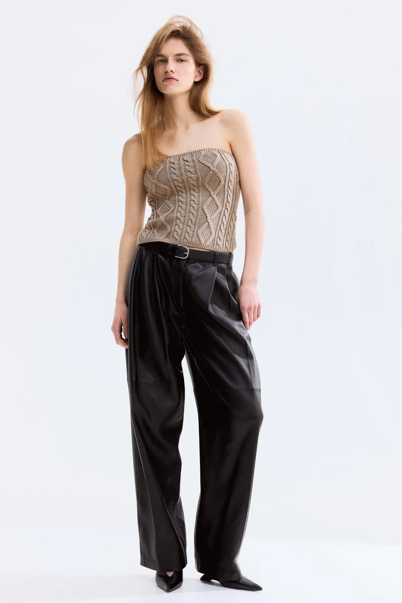 H&M Cable-knit tube top