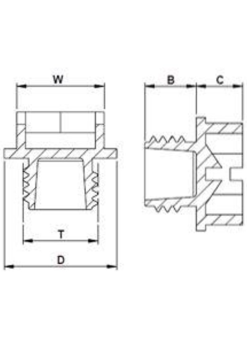 DBI - Threaded Gas Plug TB2604B-GA40A 10 Pieces - Image 1