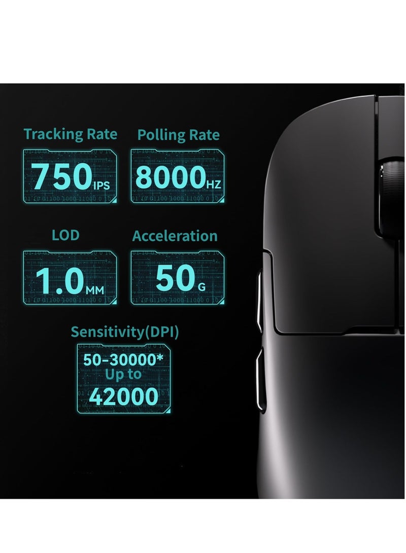 Ajazz 159PRO 8Khz Bluetooth/2.4G/Wired Lightweight Gaming Mouse with Magnetic Charging Dock  - Image 2