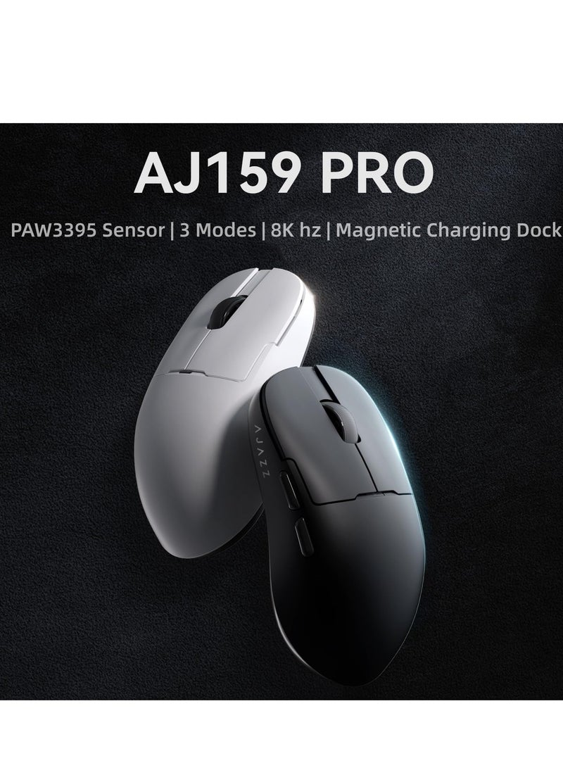 Ajazz 159PRO 8Khz Bluetooth/2.4G/Wired Lightweight Gaming Mouse with Magnetic Charging Dock  - Image 4