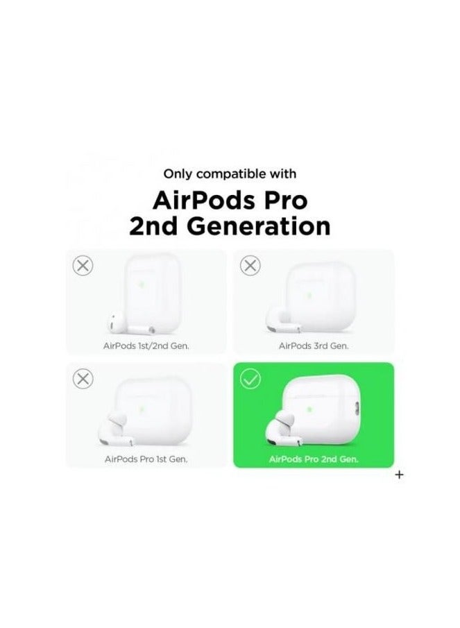 AirPods Pro 2 Case 2022, Transparent Case for Apple AirPods Pro 2 Gen TPC Protective Case with Lanyard, Shockproof LED Visible Wireless Charging Cover for AirPods Pro 2 - Clear - Image 4