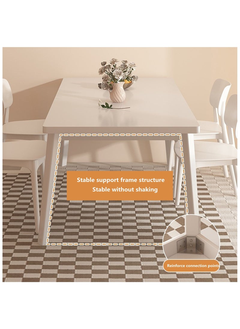 HXDream Kitchen Table,Rectangle Dining Table,Dining Table,Suitable for Kitchen,Dining Room,Living Room  - Image 2