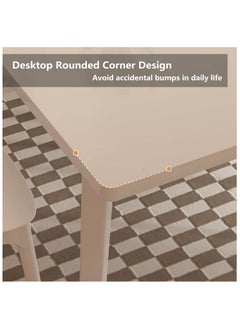 HXDream Kitchen Table,Rectangle Dining Table,Dining Table,Suitable for Kitchen,Dining Room,Living Room  - Image 3