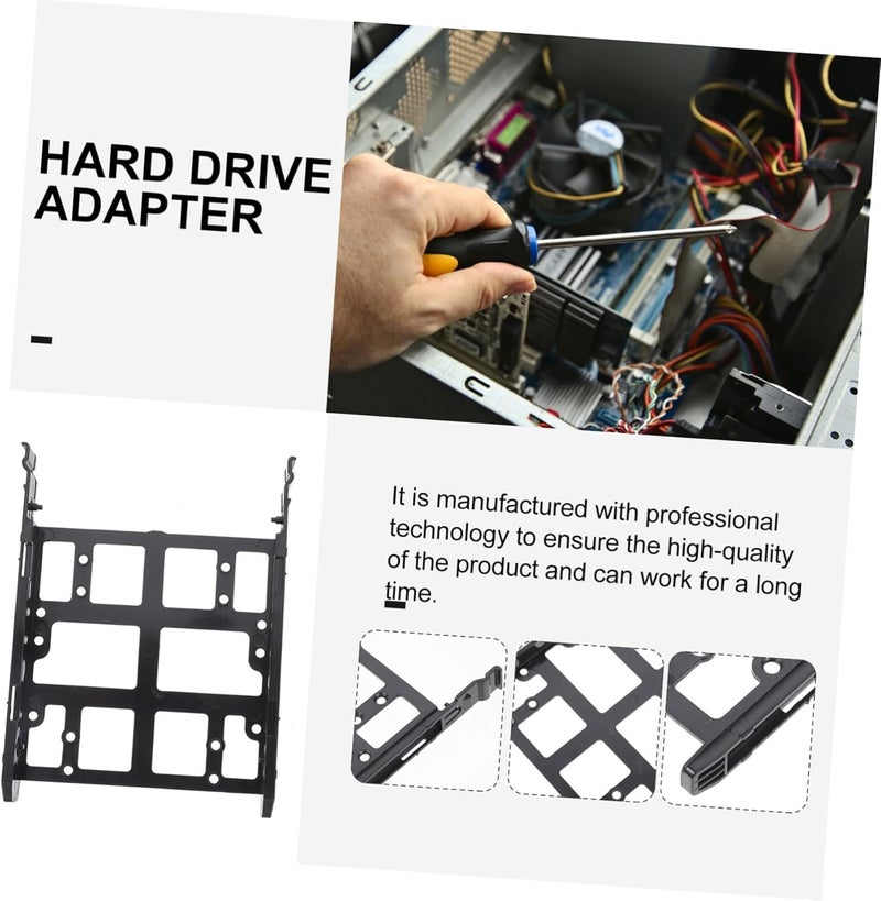3 قطع حامل قفص القرص الصلب من نوع السحب لتثبيت SSD بتصميم ثابت متين وسهل التركيب، ملحق كمبيوتر متوافق مع أقراص متعددة - Image 5