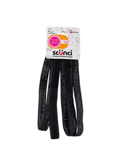 Scunci Cunci Noslip Grip Headwraps Assorted Colors 1.5 Cm 4 Pack  - Image 1