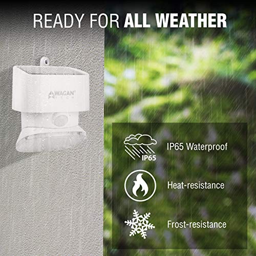 Wagan EL8569 2000 Lumen Solar Wall Light Solar Outdoor Light LED Waterproof Motion Sensor Security Lights Bright Solar Wireless Flood Wall Lights - Image 4