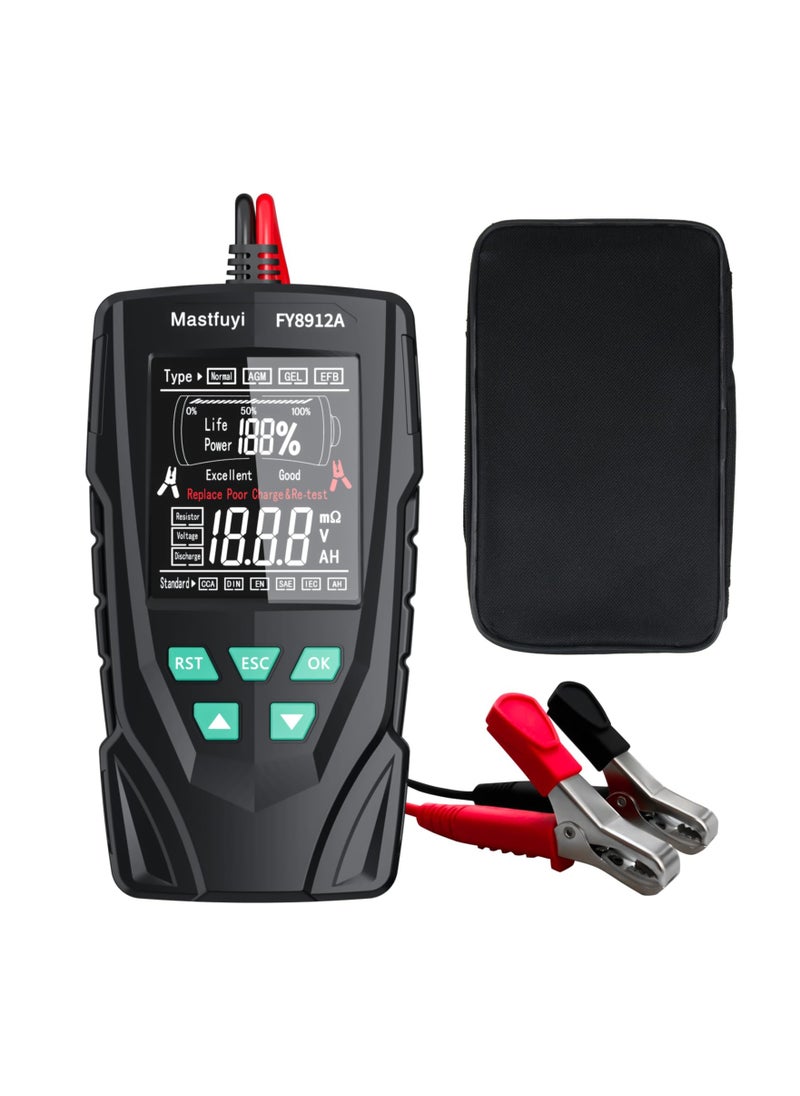 SYOSI Car Battery Tester 12V 24V, 50-2000 CCA Automotive Alternator Diagnostic Tool, Digital Auto Battery Analyzer, Resistance Voltage Discharging Analysis for Truck Van Boat Motorcycle ATV SUV  - Image 1