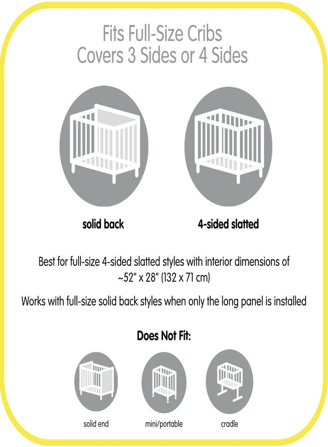 BreathableBaby Breathable Mesh Liner for Full-Size Cribs, Classic 3mm Mesh, Safari Fun Too (Size 4FS Covers 3 or 4 Sides) - Image 5