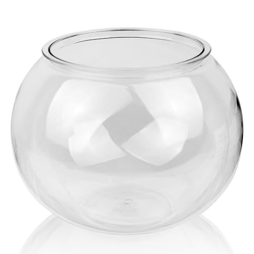 Newpol （Large Size） 3 Gallon Plastic Fish Bowl, Aquarium Fish Tank 11.5 Liters - Image 1