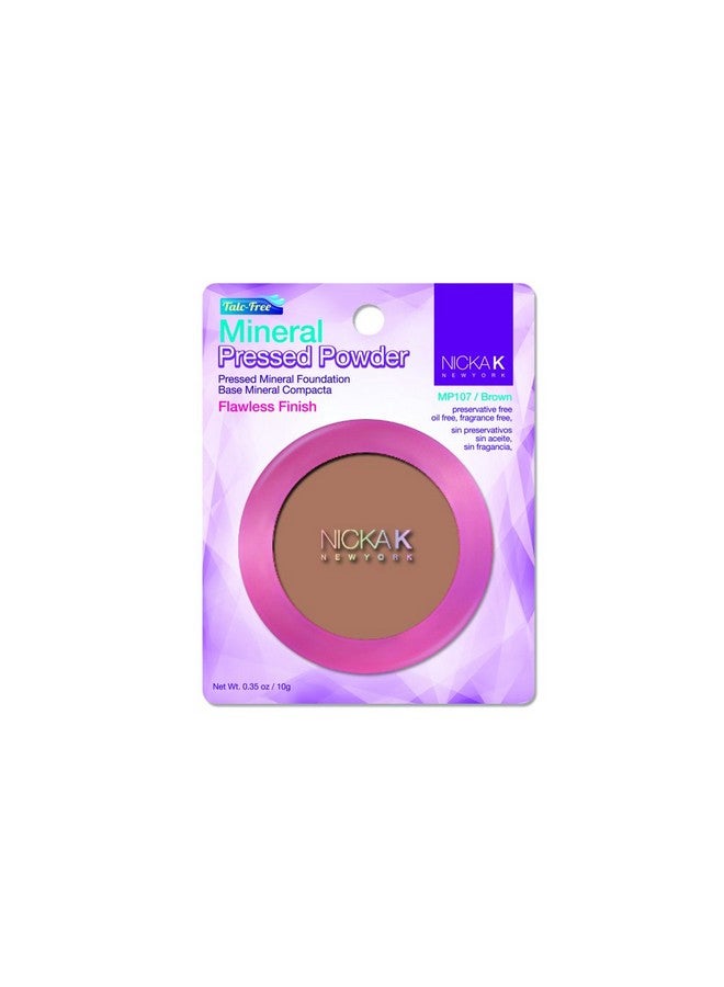 نيكا كيه نيويورك بودرة معدنية مضغوطة 0.35 أونصة Mp107 بني