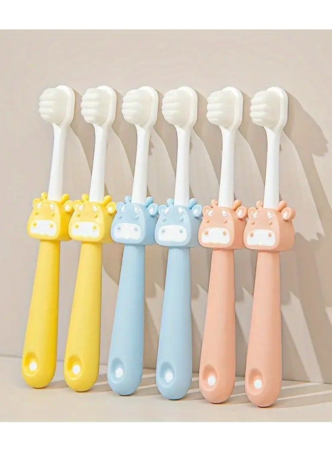 جلوسكي فرشاة أسنان إبداعية رسوم متحركة ، فرشاة أسنان يدوية مع شعيرات ناعمة للأسنان واللثة ، تنظيف عميق للعناية بالفم في الحياة اليومية في المنزل - Image 2