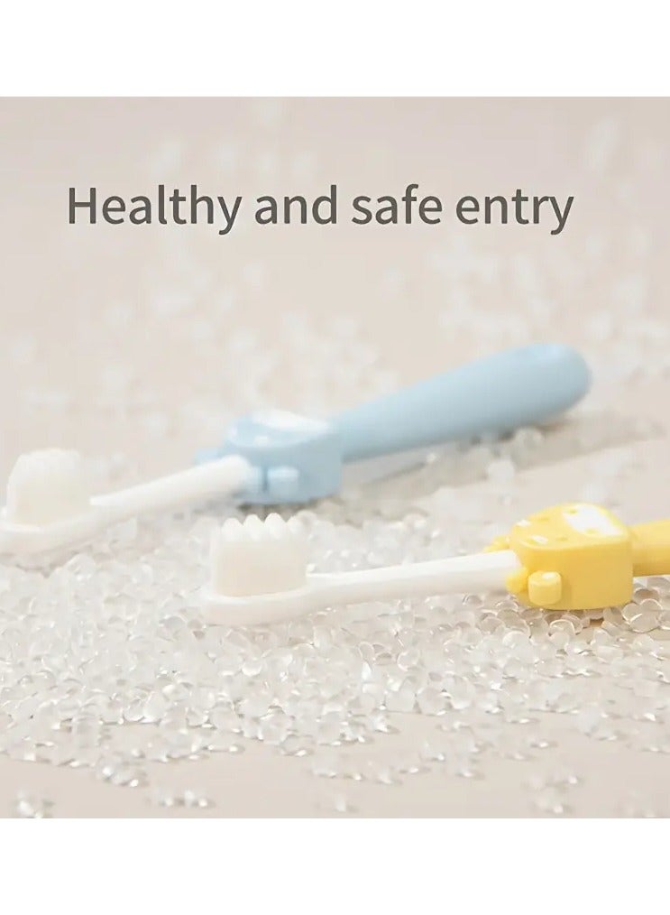 جلوسكي فرشاة أسنان إبداعية رسوم متحركة ، فرشاة أسنان يدوية مع شعيرات ناعمة للأسنان واللثة ، تنظيف عميق للعناية بالفم في الحياة اليومية في المنزل - Image 4