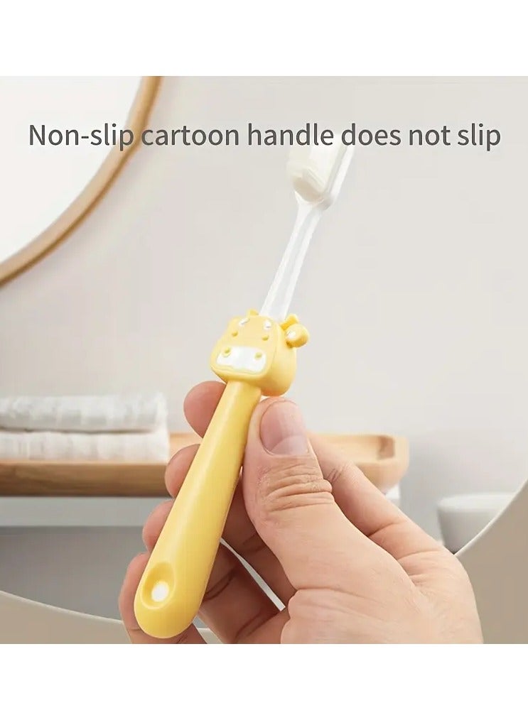 جلوسكي فرشاة أسنان إبداعية رسوم متحركة ، فرشاة أسنان يدوية مع شعيرات ناعمة للأسنان واللثة ، تنظيف عميق للعناية بالفم في الحياة اليومية في المنزل - Image 5