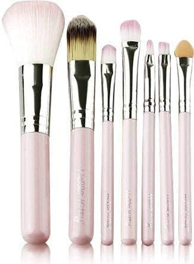 SUNISA Pink 7 Pcs Fiber Bristles Soft Makeup Brushes Set for Womens & Girls - (Pack of 7) - Image 2