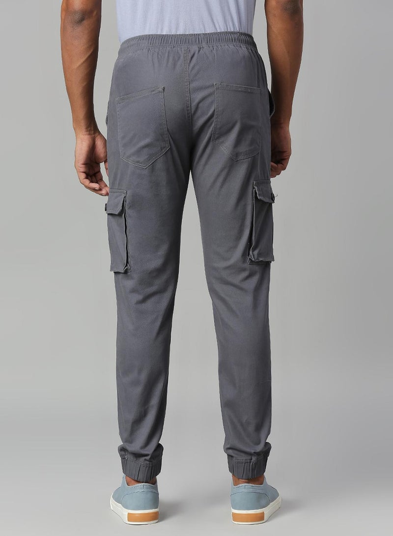 Dennis Lingo Men's Steel Grey Cargo Joggers - Modern and Durable  - Image 5