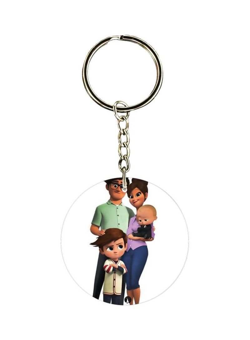 RKN Double Sided Cartoon Printed Keychain