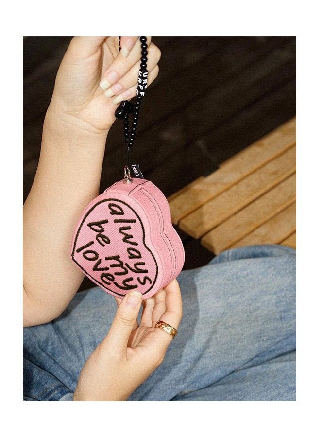 Heart Shaped Portable Ring Jewelry Storage Box - Image 1