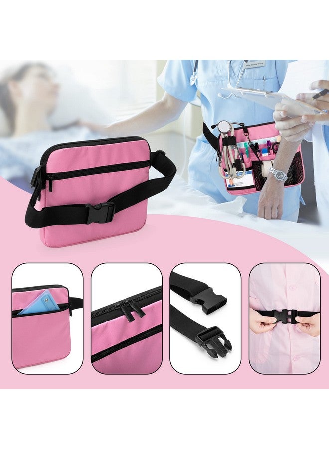 Damero Damero Nurse Fanny Pack with Medical Gear Pockets, Nurse Waist Pouch Nurse Tool Belt with Tape Holder for Stethoscopes, Bandage Scissors and Other Medical Supplies, Pink  - Image 4