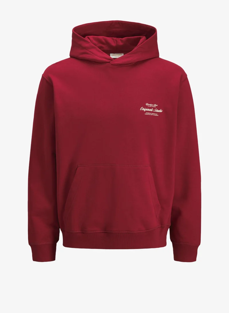 JACK & JONES  Graphic Pullover Hoodie for Men | Best Price UAE