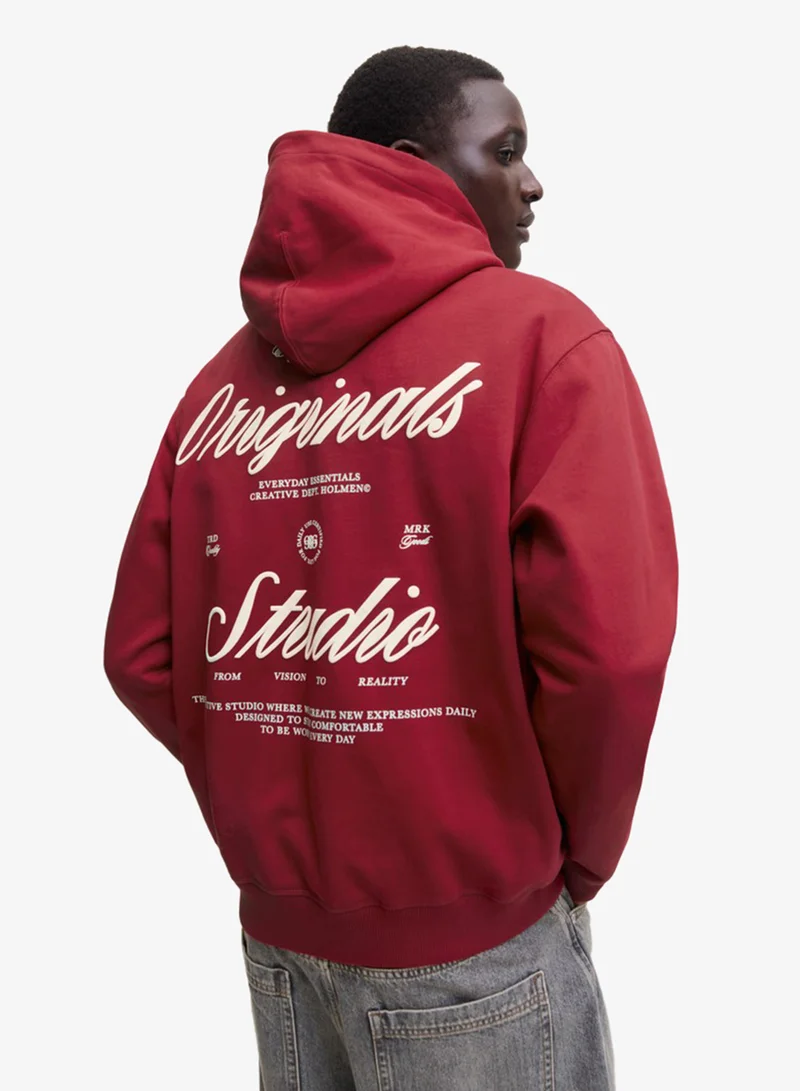 JACK & JONES Graphic Pullover Hoodie