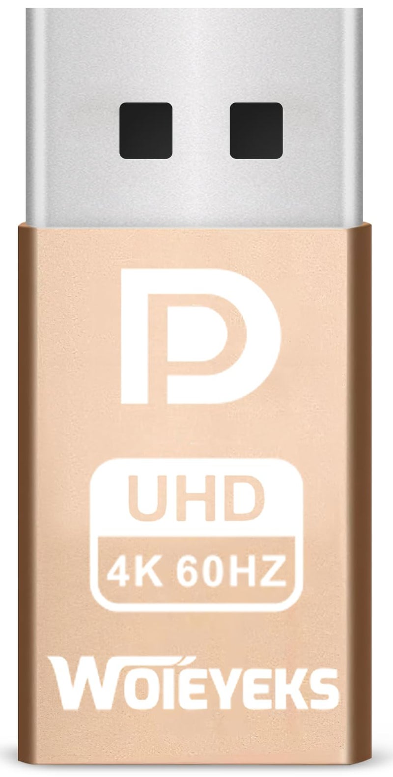 Woieyeks 4K 60Hz DP DisplayPort Dummy Plug,Headless Ghost Display Emulator EDID Emulator Plug Support 4096x2160 60Hz/2560x1440/1600 60Hz/1920x1080 60/120Hz 1 Pack - Image 1