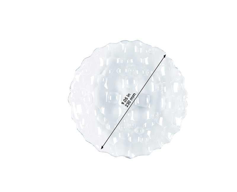 Spiegelau & Nachtmann Nachtmann Sphere Salad Plate Set, 23cm, Set of 2, Transparent - Image 2