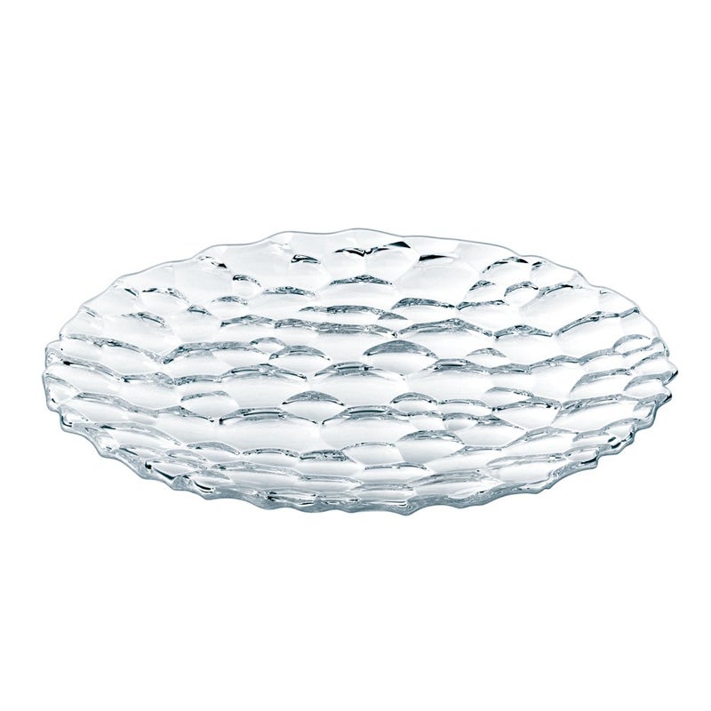 Spiegelau & Nachtmann Nachtmann Sphere Salad Plate Set, 23cm, Set of 2, Transparent - Image 1