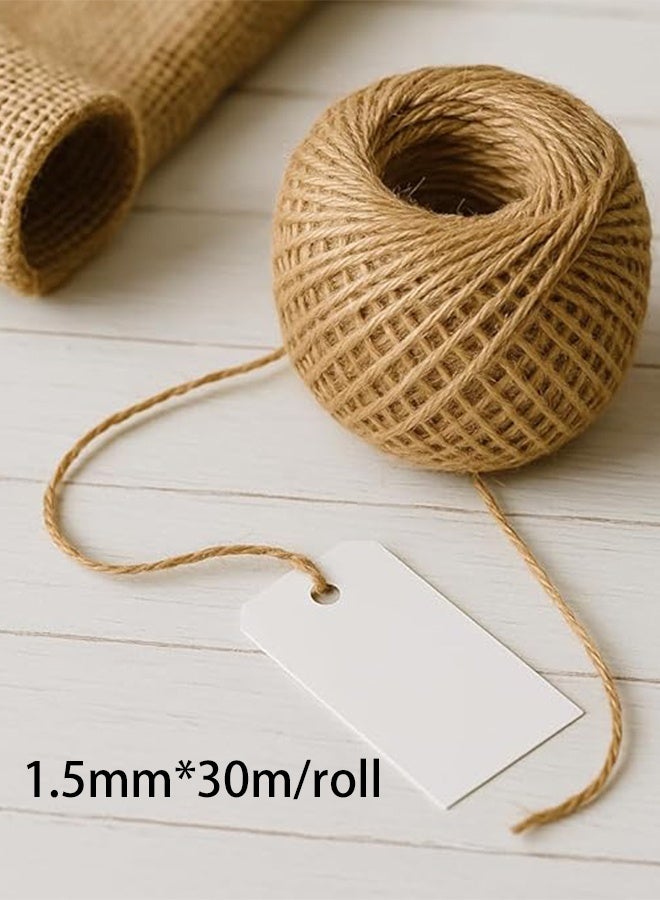 KANGLI 4 Pieces Gift Packing Twine Jute Cord Brown - Image 5
