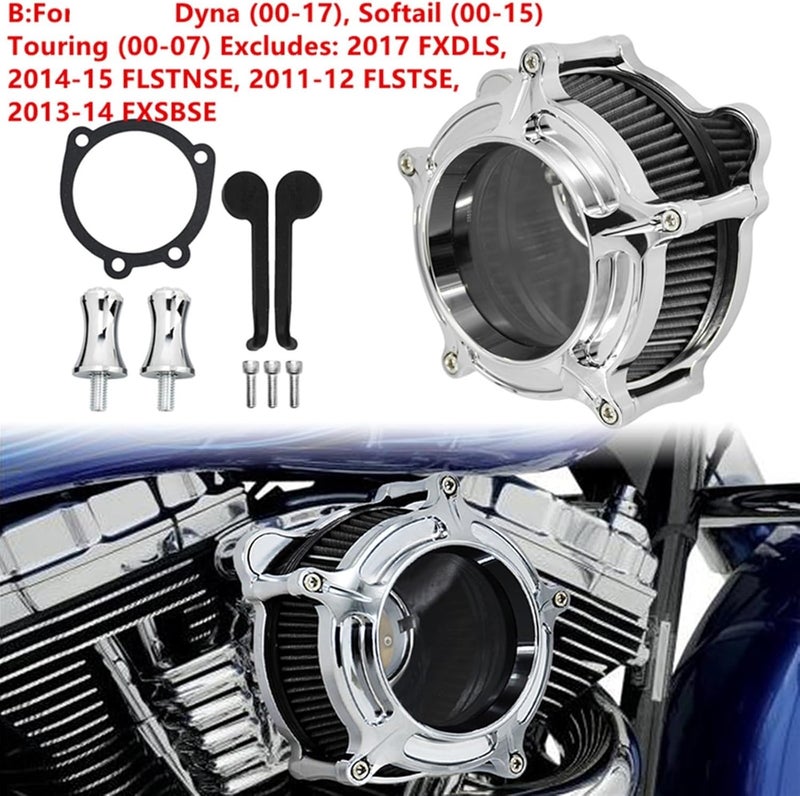 Wivplex Motorcycle Chrome Air Cleaner Kit - Image 2