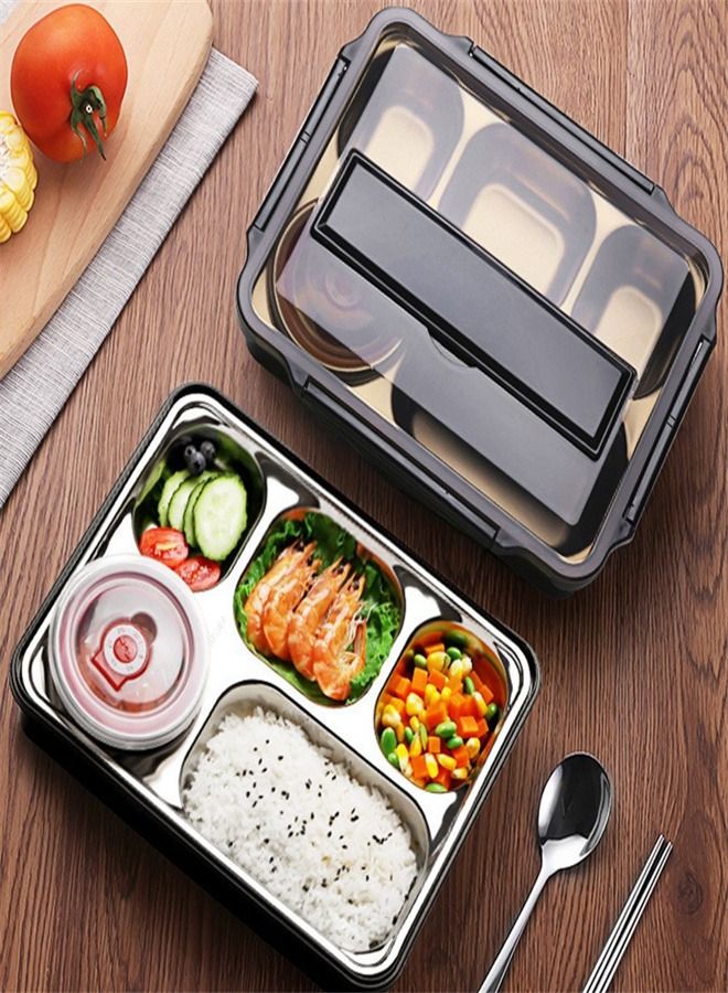 Loquat 304 Stainless Steel Multi Grid Insulated Lunch Box 