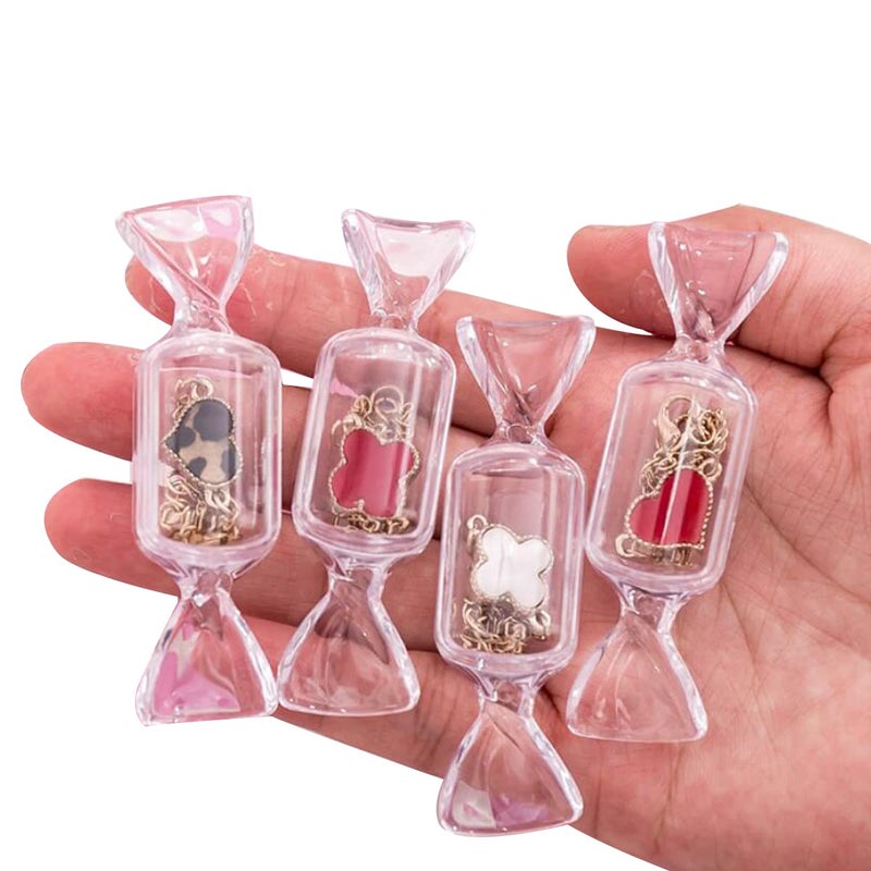 FZBNSRKO 50Pcs Candy Shaped Jewelry Box Mini Candy Jewelry Organizer Earring Organizers Box For Travel Jewelry New Year Valentine's Day Present Decoration - Image 1
