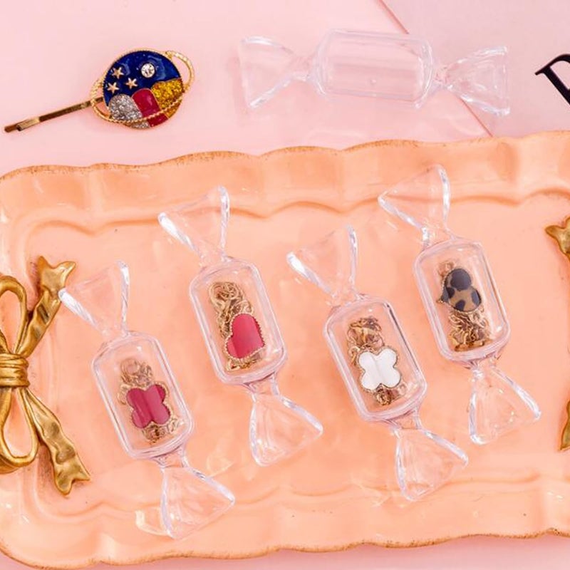 FZBNSRKO 50Pcs Candy Shaped Jewelry Box Mini Candy Jewelry Organizer Earring Organizers Box For Travel Jewelry New Year Valentine's Day Present Decoration - Image 3