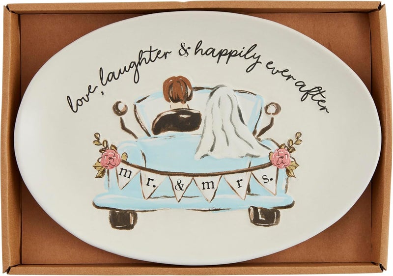 Wedding Box Sentiment Plate; 7" x 10"