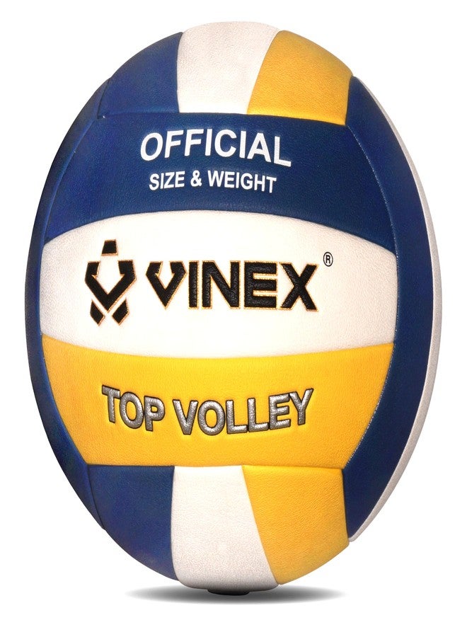 فينكس كرة طائرة فينكس توب فولي - الحجم والوزن الرسميان | مصنوعة من البولي يوريثان الياباني الفاخر، كرة ملصقة مكونة من 12 لوحة | كرة طائرة متينة للاستخدام الداخلي والخارجي - قطعة واحدة مع علبة - Image 1