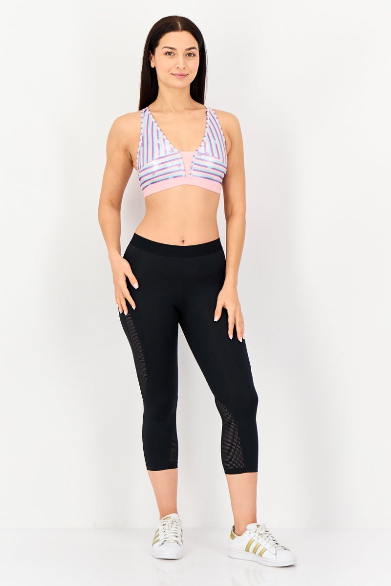 Nike حمالة صدر رياضية للنساء بخطوط، متعددة الألوان - Image 4