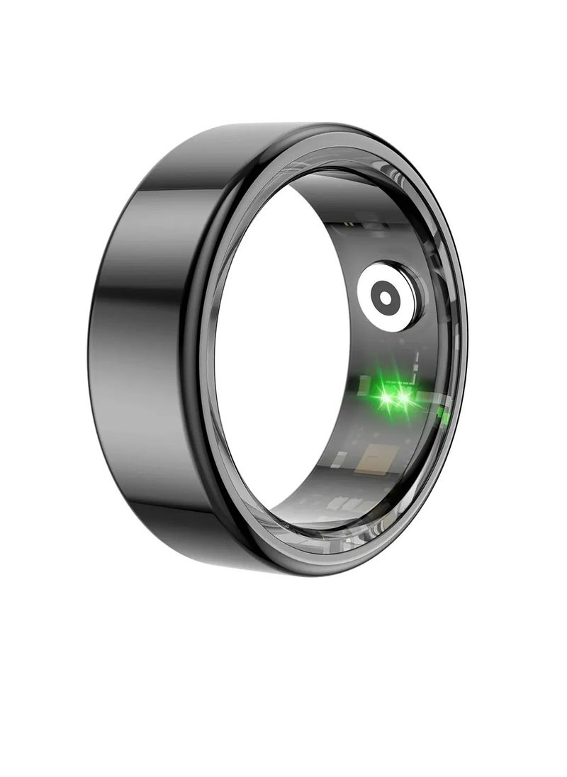 ColMi Smart Ring, Waterproof Wearable Fitness Tracker Ring, Long Battery Life Sleep Tracker Health Ring, Comfortable Bluetooth Smart Ring With Multiple Sports Modes For Men And Women, (Size 10, Black)  - Image 1