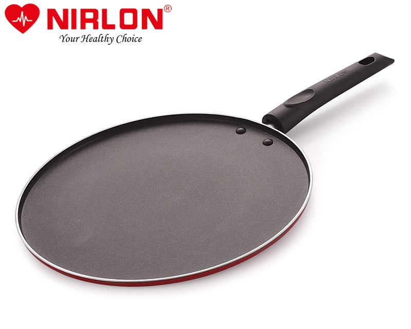 Nirlon Non Stick Dosa Tawa with Handle | Non Stick Dosa Pan, Chapati Tawa, Roti Tawa for Kitchen | Gas Stove Compatible tawa 29 cm(26mm Classic_Smart_Tawa12) - Image 2