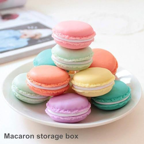 DIANZHU Macaron Case, Macaron Cute Pill Box, Colorful Jewelry Storage Box, Shape Storage Box Candy Cute Pill Organizer Case Container(8PCS) - Image 5