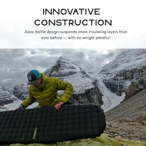 Nemo Equipment Tensor Extreme Conditions Sleeping Pad - Regular Wide (72"x25") - Black/Birch Bud/Citron - Image 4