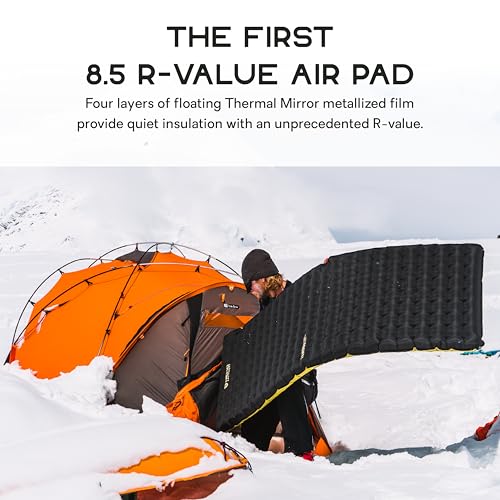 Nemo Equipment Tensor Extreme Conditions Sleeping Pad - Regular Wide (72"x25") - Black/Birch Bud/Citron - Image 3